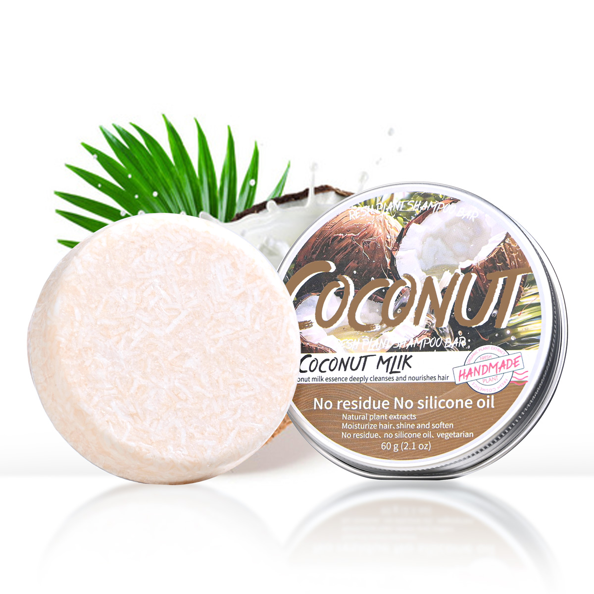 Hair Care Olive Oil - Shampoo de coco sólido LH +