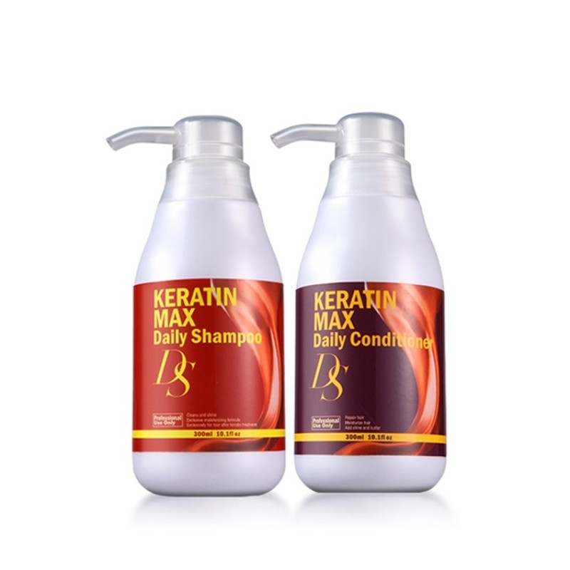 Keratin Treatment Set - Shampoo diário superior, 300ml ds max,