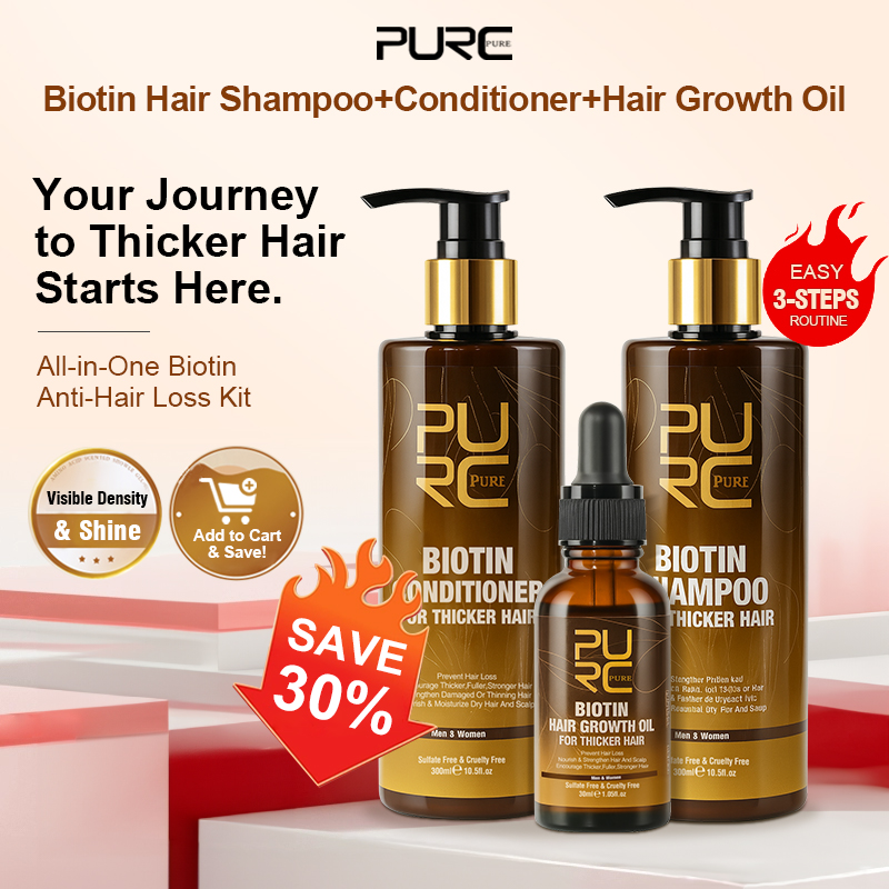 Keratin Treatment Set - Purc biotina óleo de crescimento do