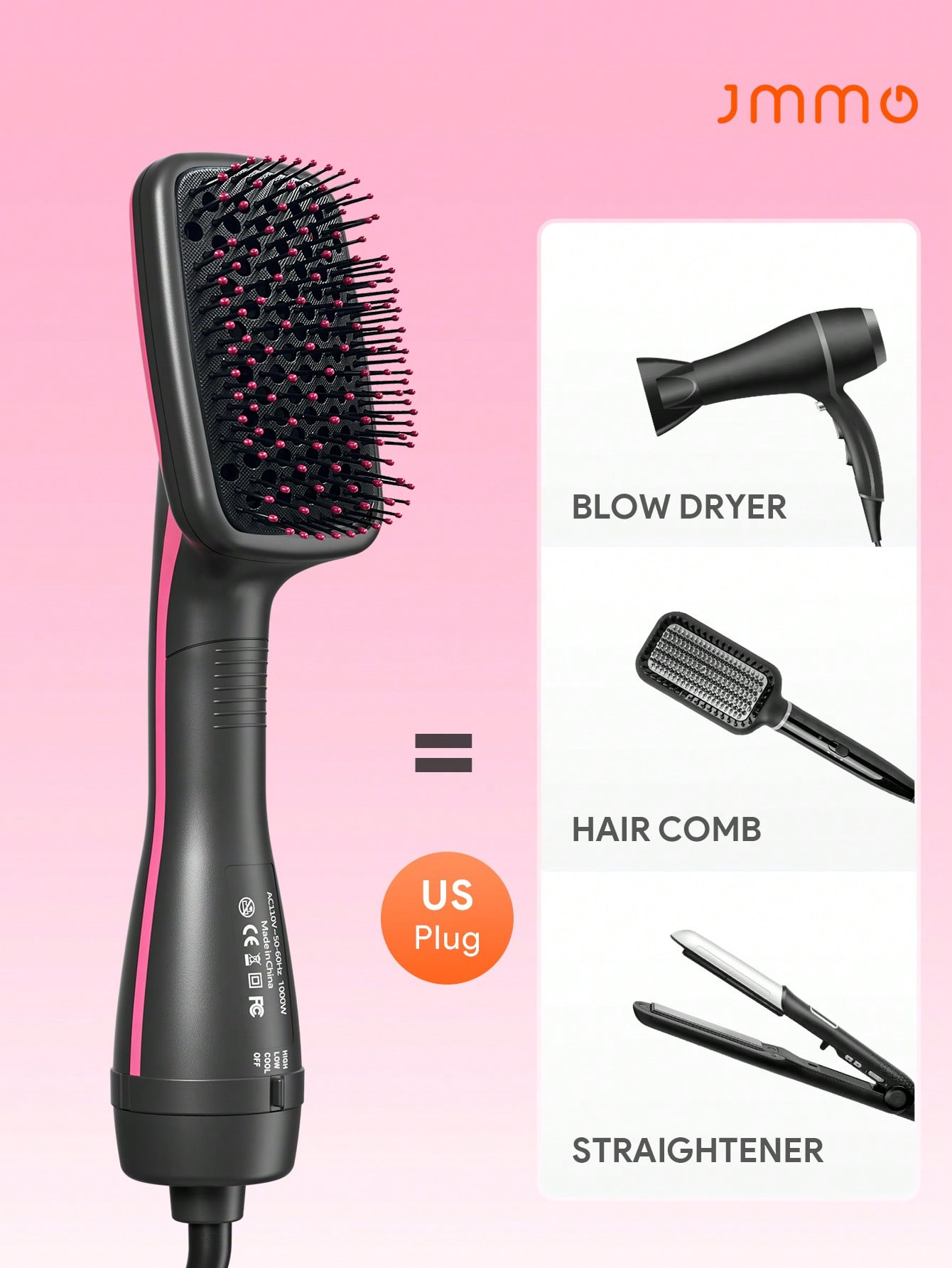 Escova de Ar Quente 3 em 1 JMM - Hair Care Step avaliação e preço