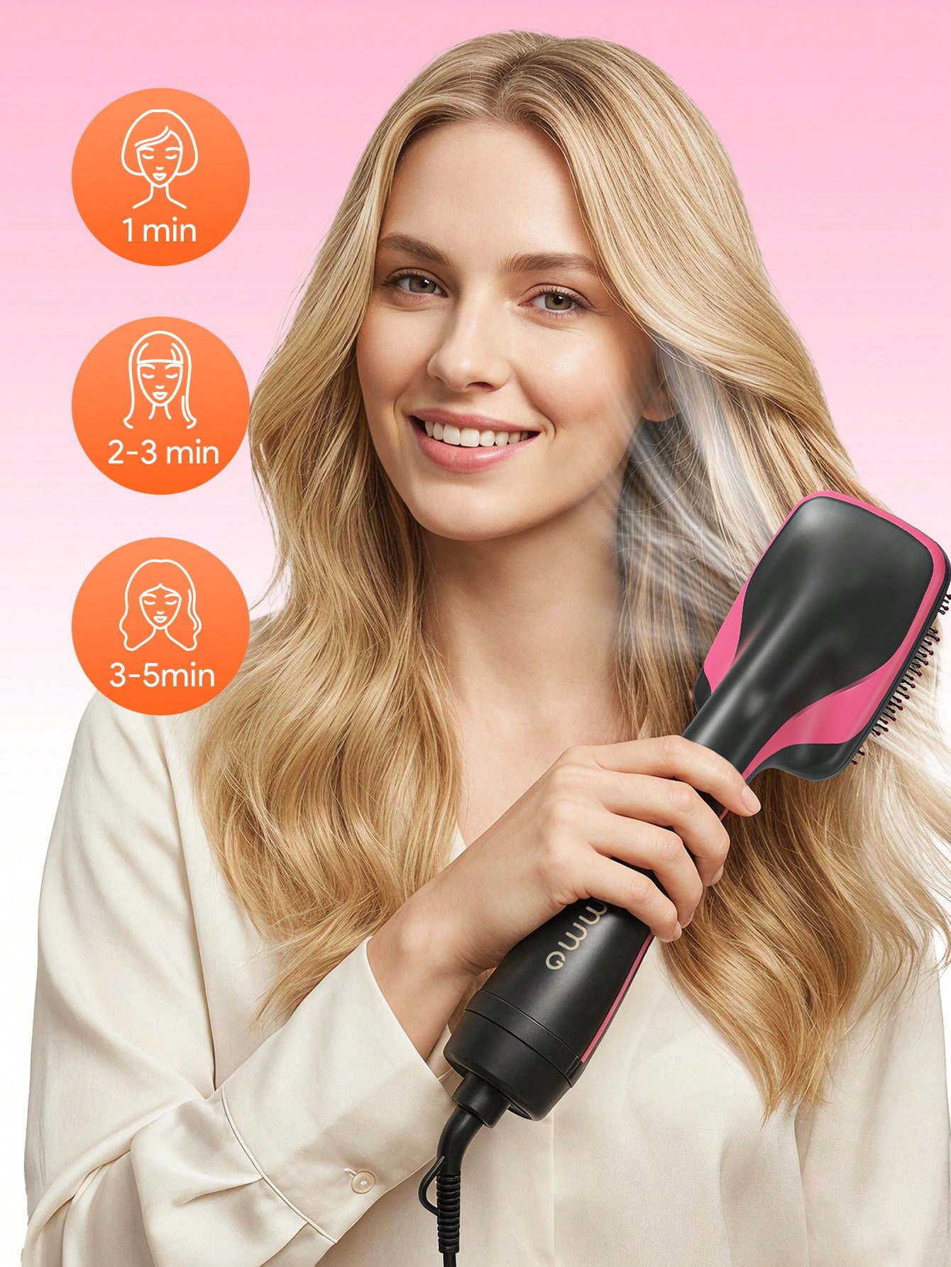 Escova de Ar Quente 3 em 1 JMM - Hair Care Step avaliação e preço
