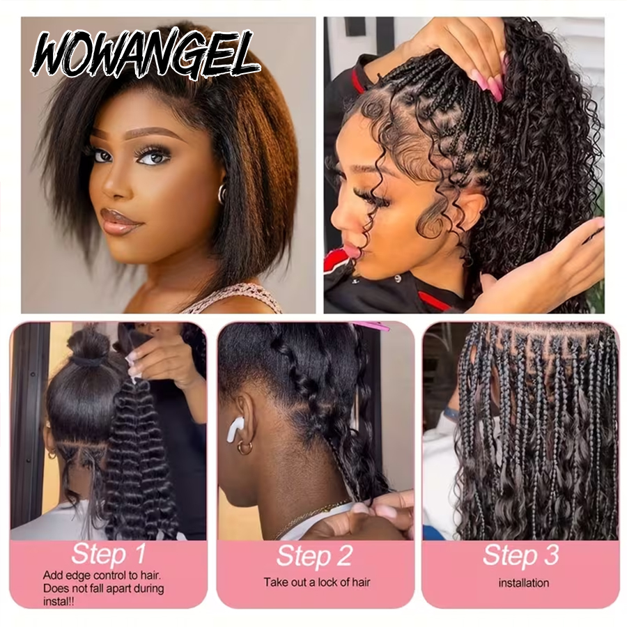 Boho tranças de cabelo humano  - Hair Care For Wavy Hair avaliação e preço