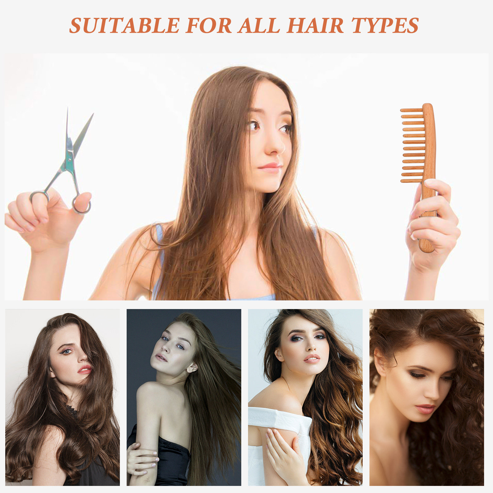 1 Peça Pente de Massagem em Ma - Hair Care Nature avaliação e preço