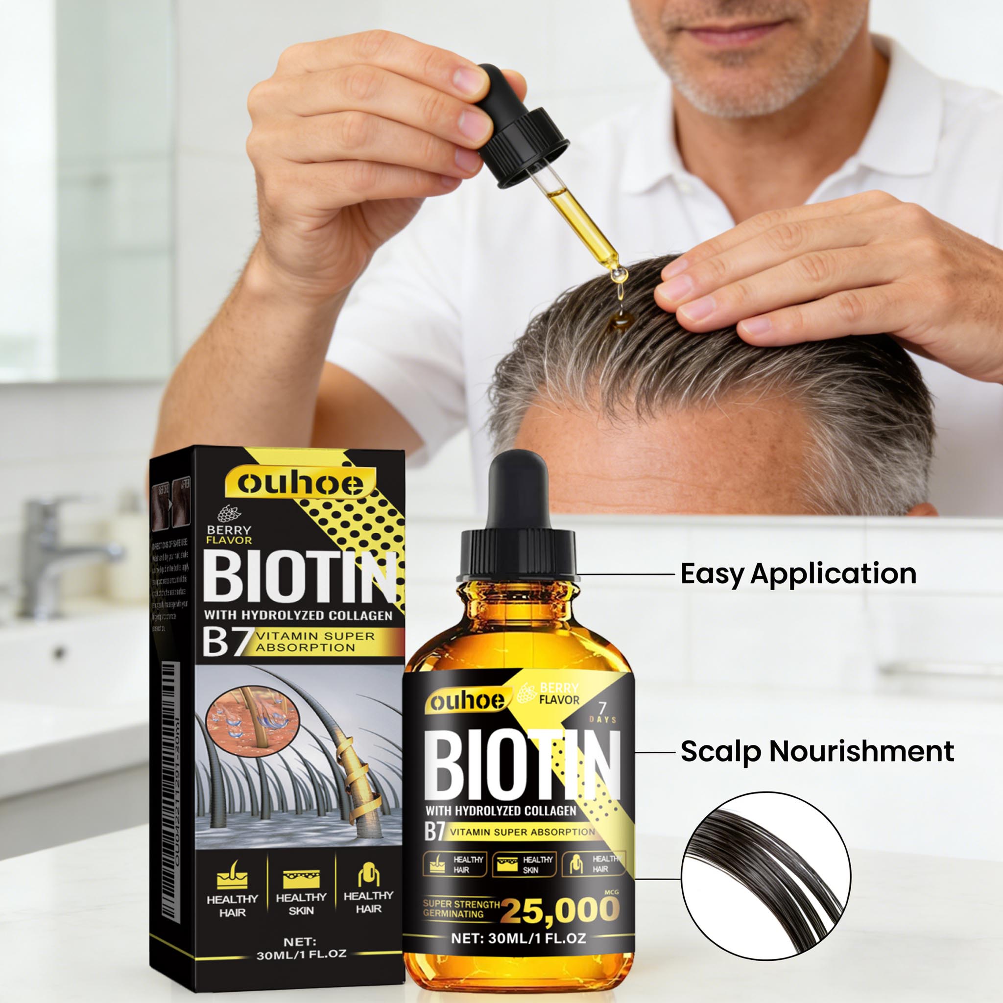 Óleo Capilar de Biotina e Colá - Hair Care Collagen avaliação e preço