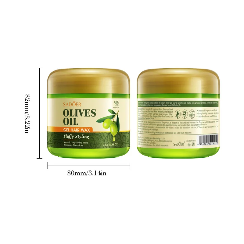 SADOER Cera em Gel Nutritiva p - Hair Care Olive Oil avaliação e preço