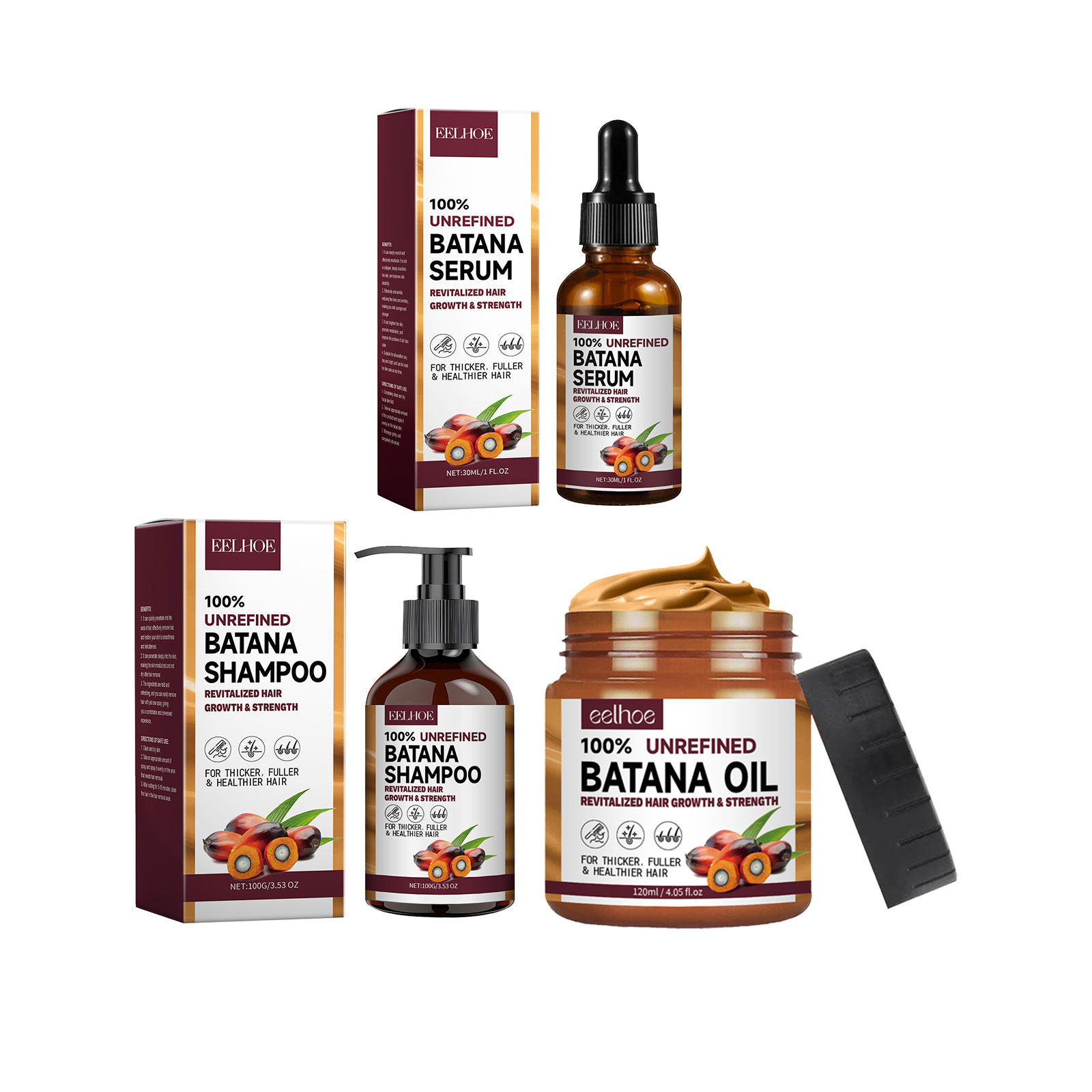 Eelhoe natural batana óleo hid - Keratin Treatment Set avaliação e preço
