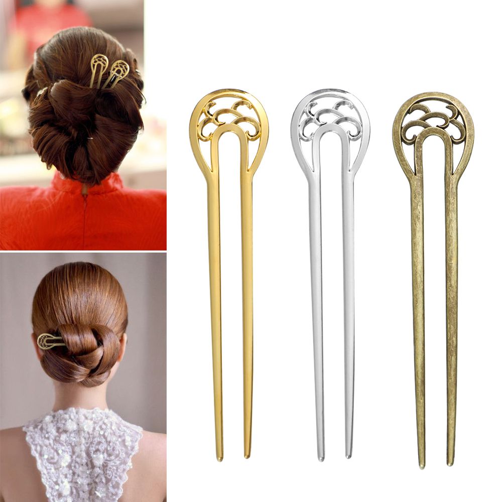 U-Shaped Hair Stick Hairpin, D - Hair Care For Wavy Hair avaliação e preço